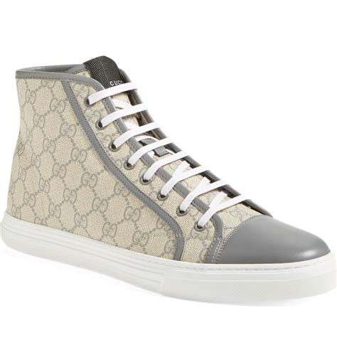 gucci grey high top|gucci high top sneaker.